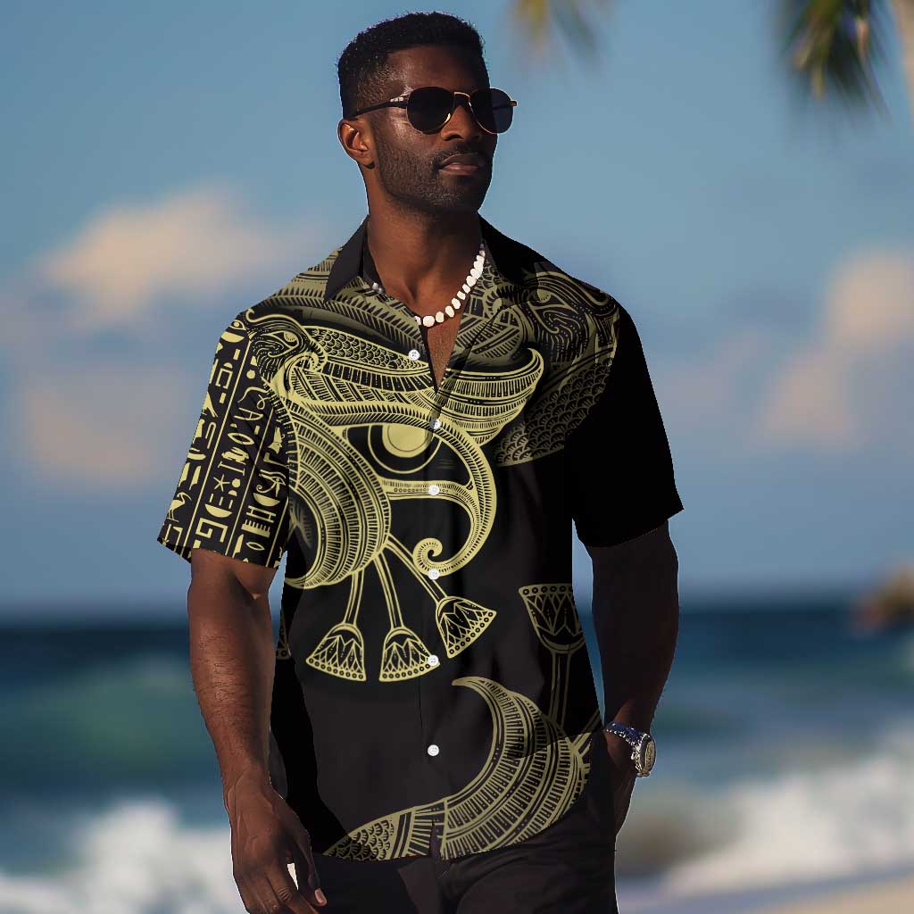 Afro Egypt Hawaiian Shirt Horus Eyes Egyptian God DT03