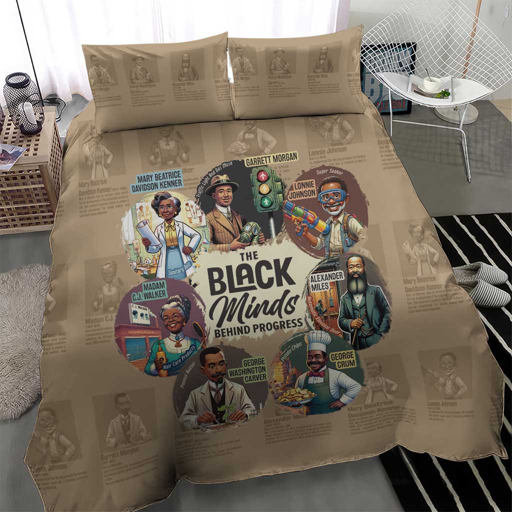 Africa Black Invention Bedding Set The Black Minds Behind Progress DT03