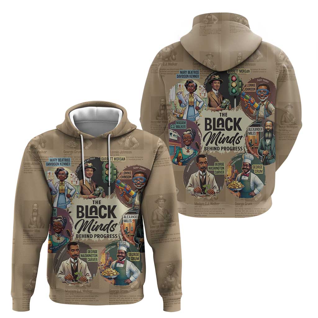 The Black Minds Behind Progress Hoodie Africa Black Invention DT03