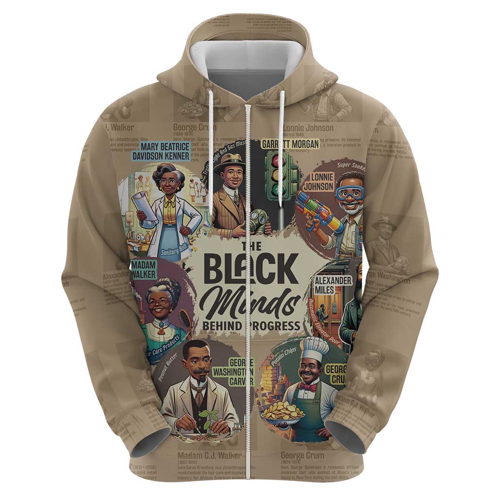 The Black Minds Behind Progress Hoodie Africa Black Invention DT03
