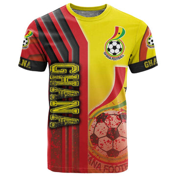 Ghana Soccer T shirt Black Stars Football - Road To Champion DT03