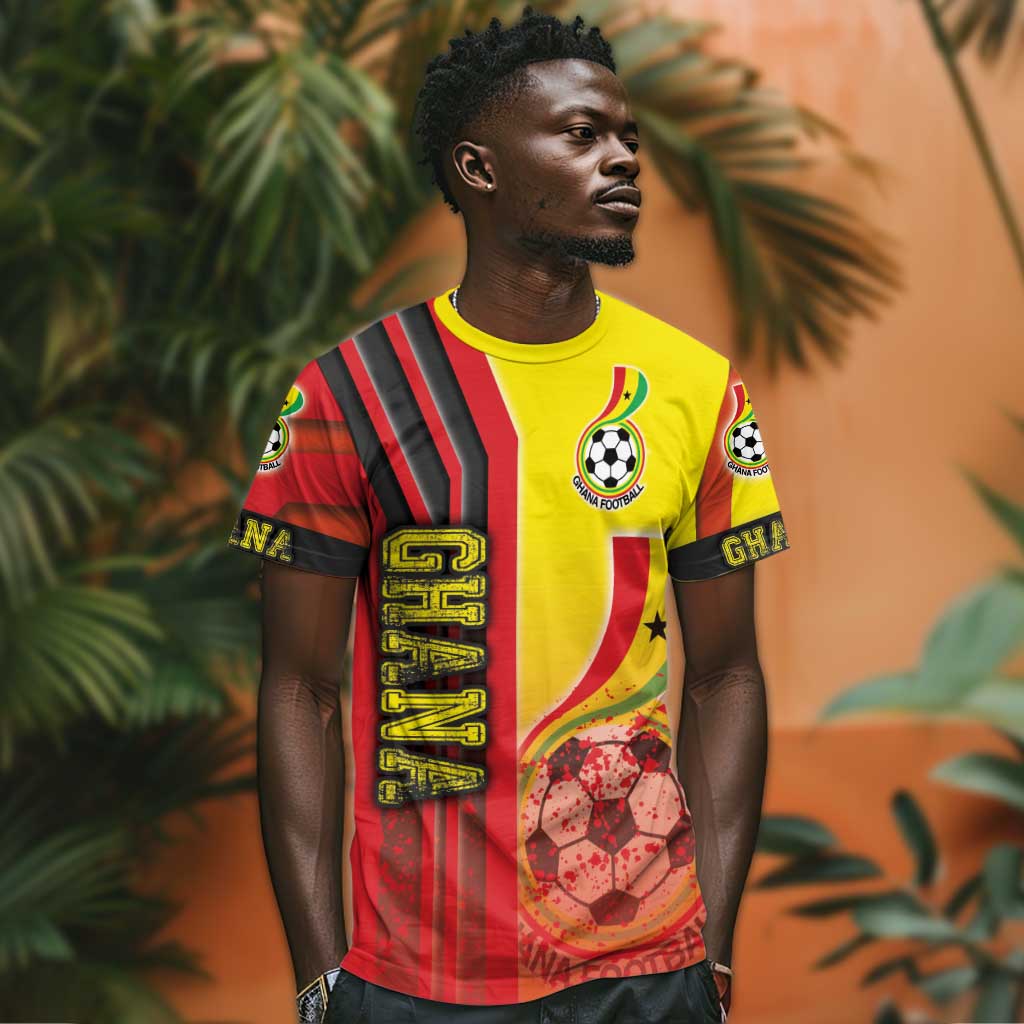 Ghana Soccer T shirt Black Stars Football - Road To Champion DT03