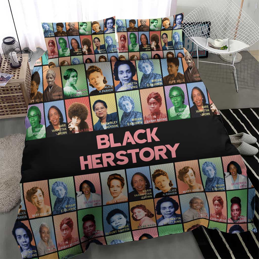 Afro Black Herstory Bedding Set African Women History DT03