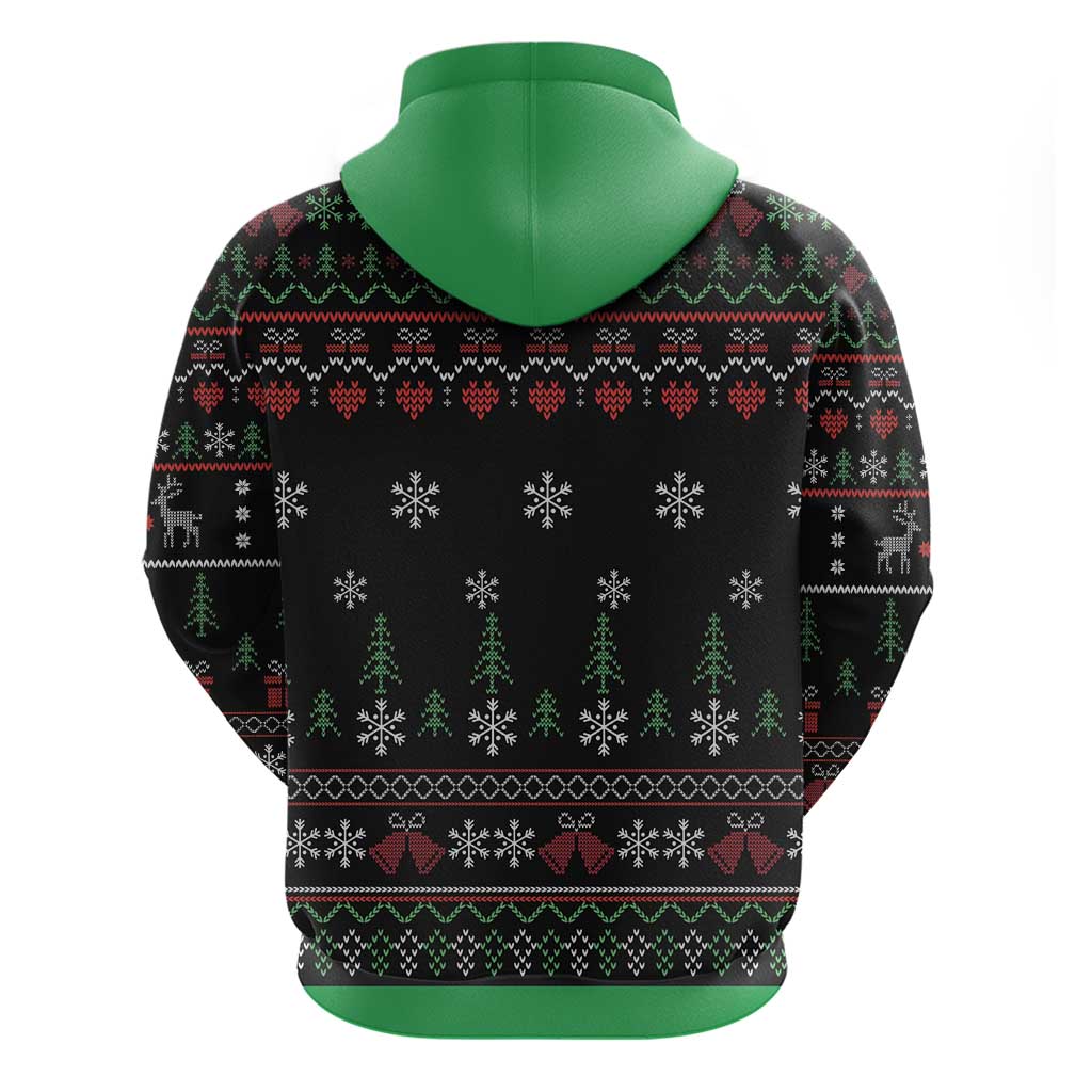 Santa Claus With African Traditional Costume Hoodie Christmas DT03