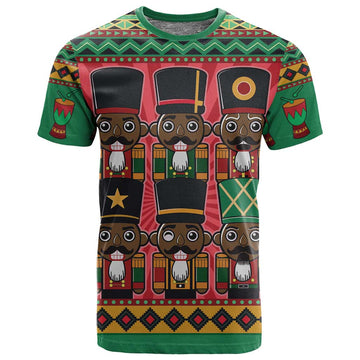 Black Nutcrackers T shirt Afro Christmas DT03