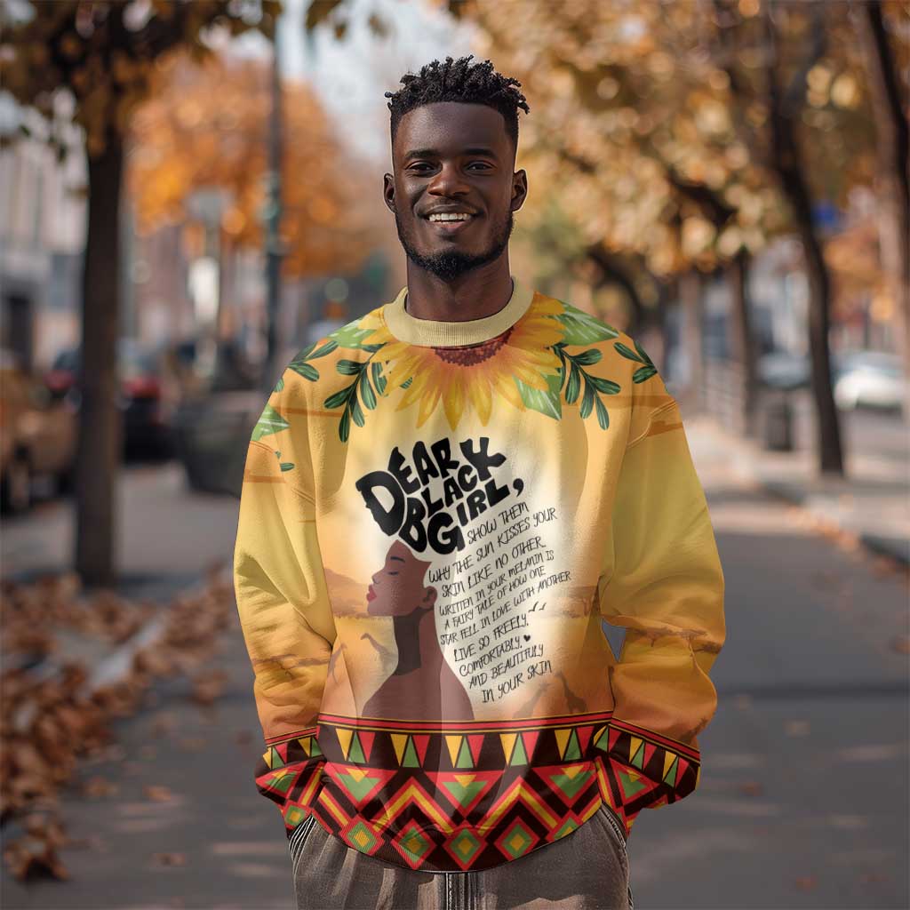Dear Black Girl Sweatshirt African Pride Black Women DT04