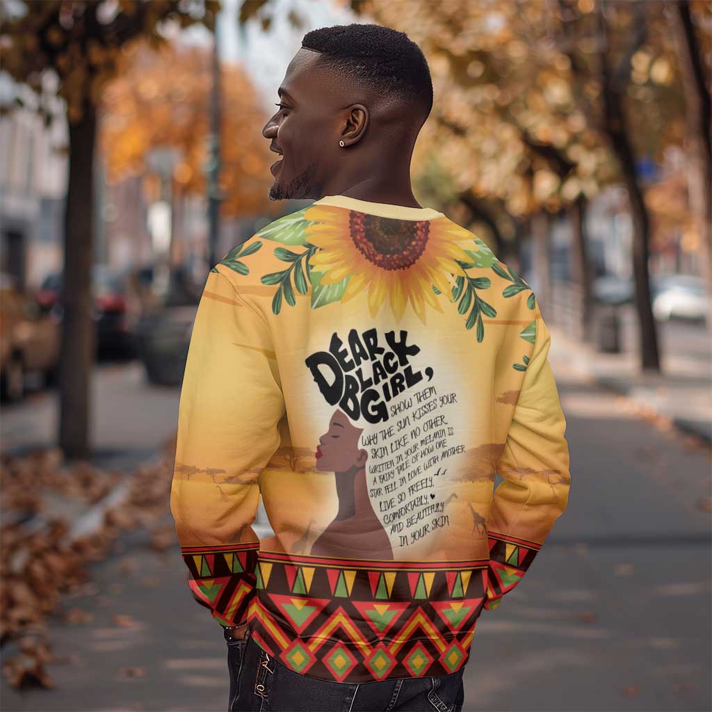 Dear Black Girl Sweatshirt African Pride Black Women DT04