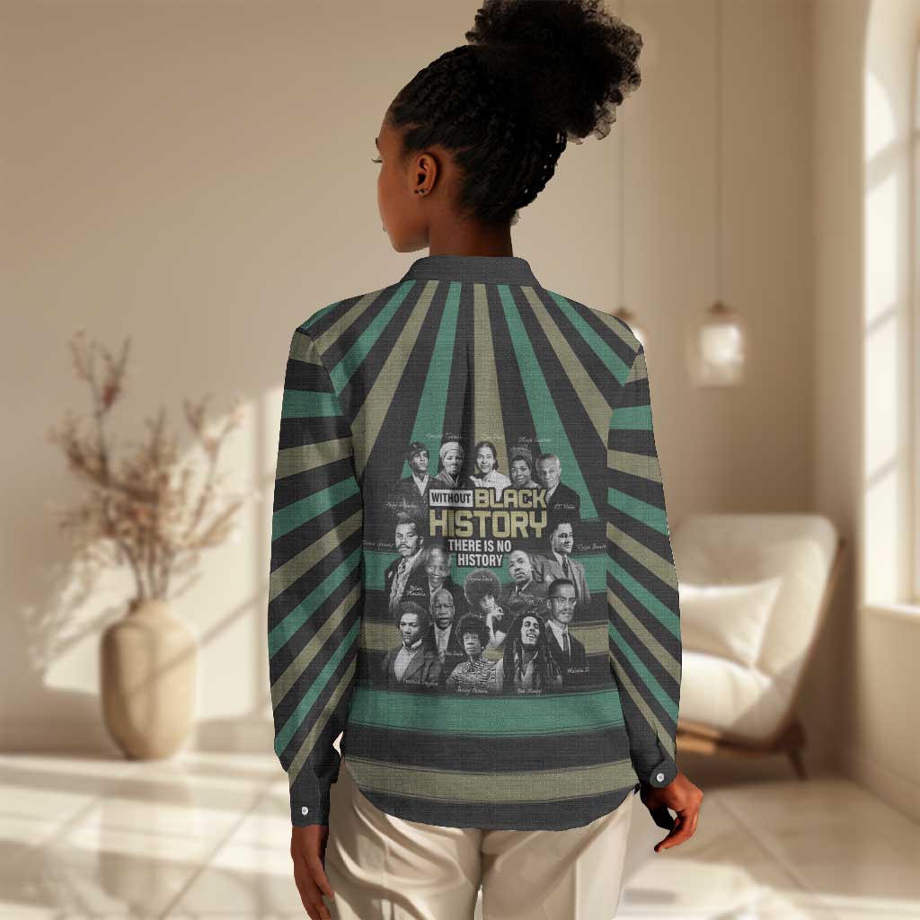 Black History Month Women Casual Shirt Civil Rights Leaders DT04
