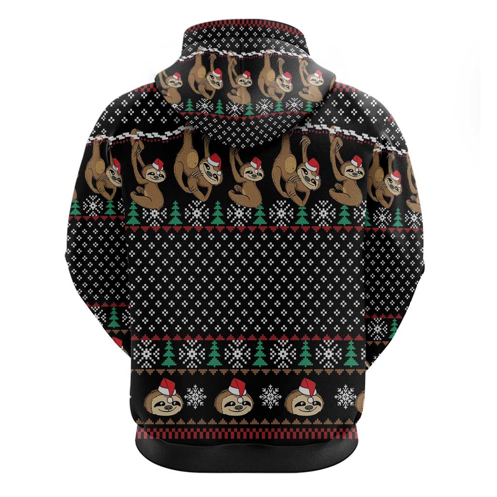 Merry Slothmas Hoodie Cute Sloth Christmas DT04
