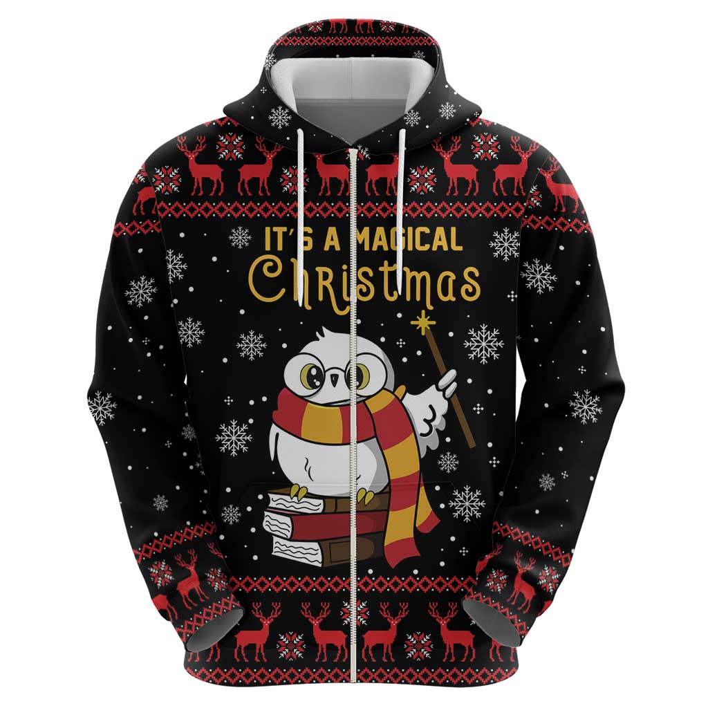 Magical Christmas Hoodie Owl Book Xmas DT04