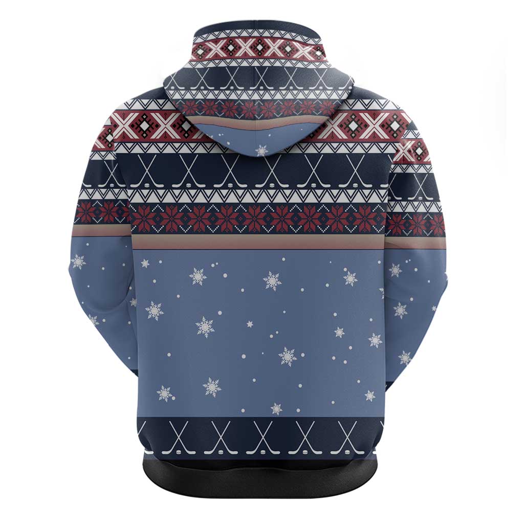 Santa Hockey Best Pucking Christmas Hoodie DT04