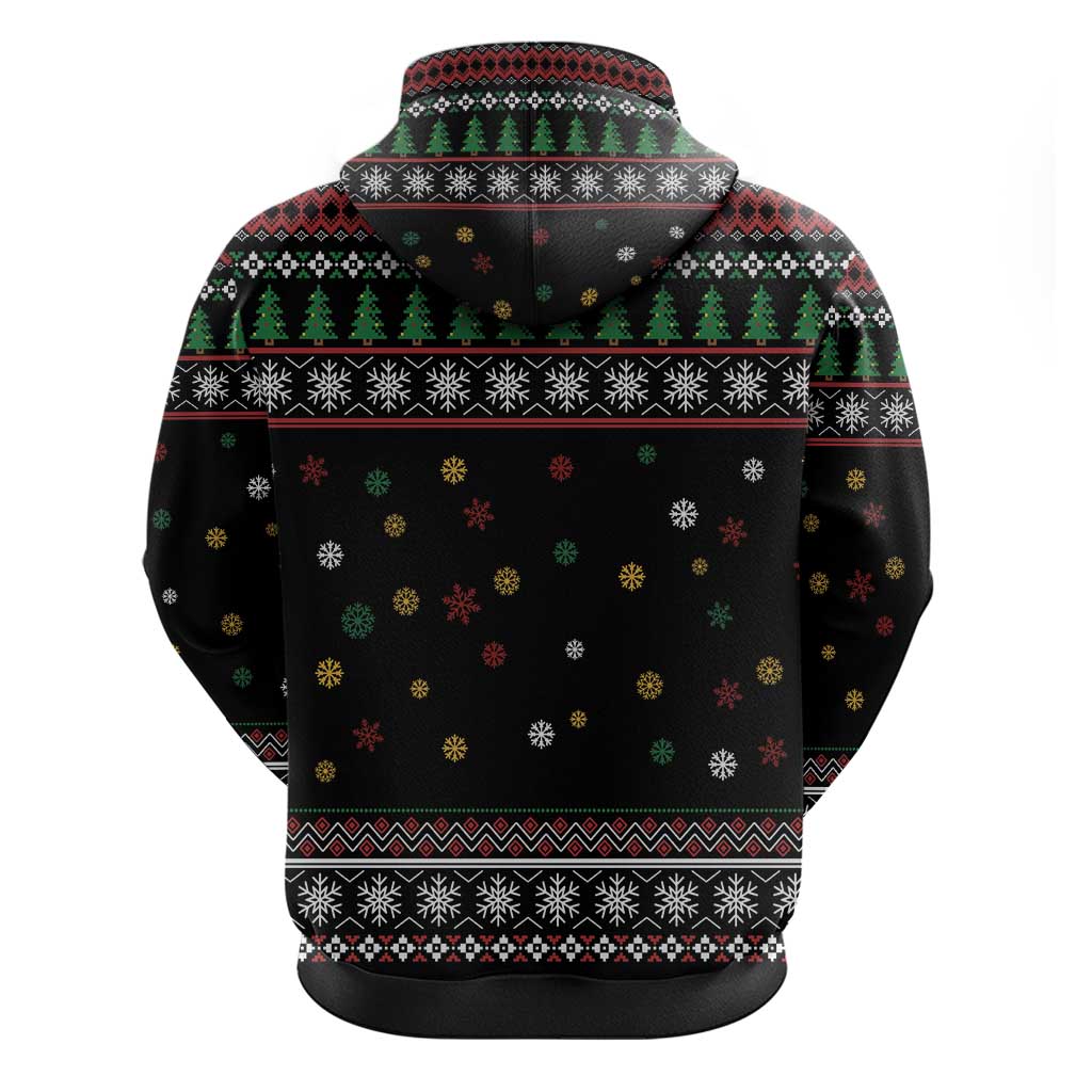 Santa And Motor Hoodie Santa Claus And Joy On A Motorcycle DT04