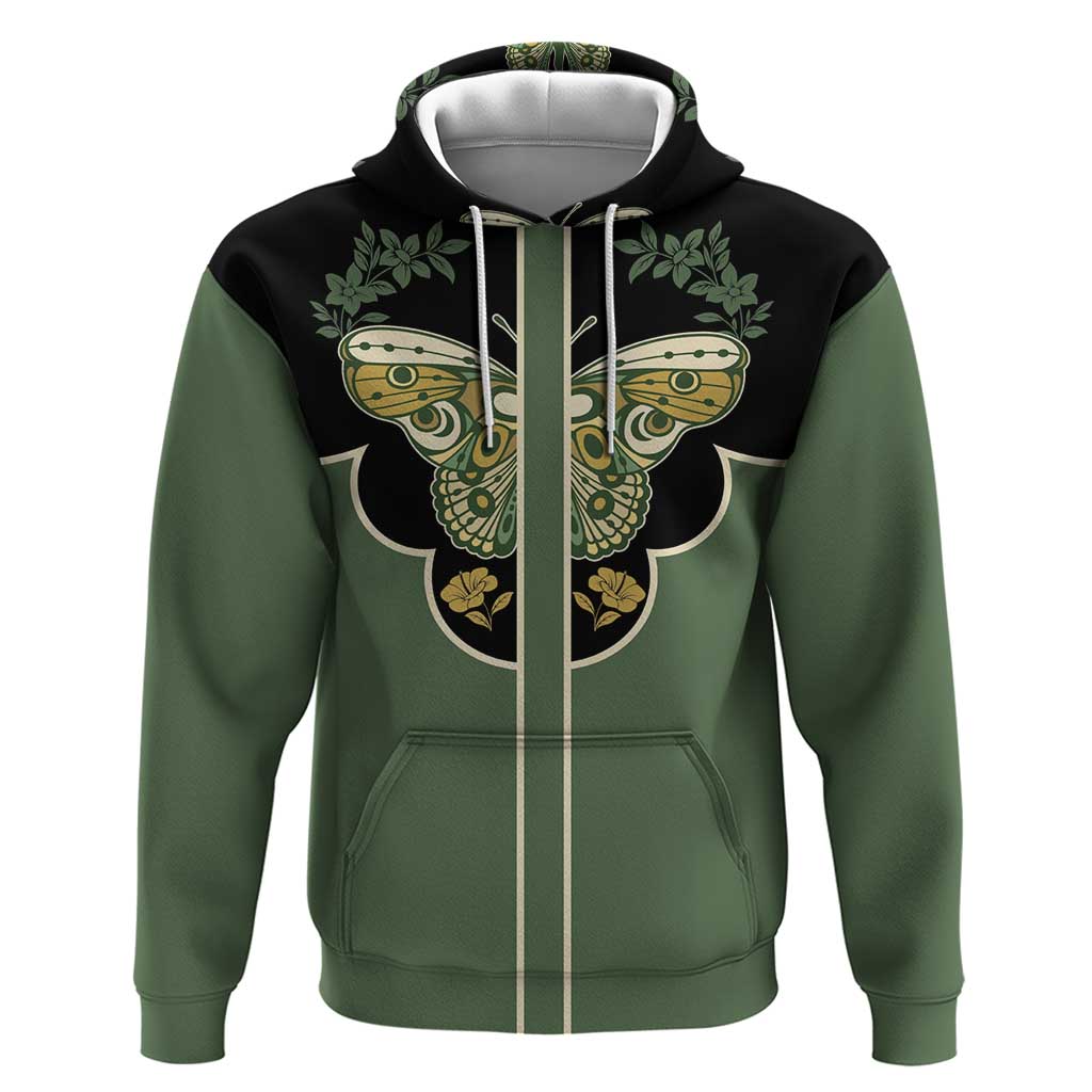 Retro Butterfly Hoodie Western Yoke Style DT05