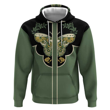 Retro Butterfly Hoodie Western Yoke Style DT05