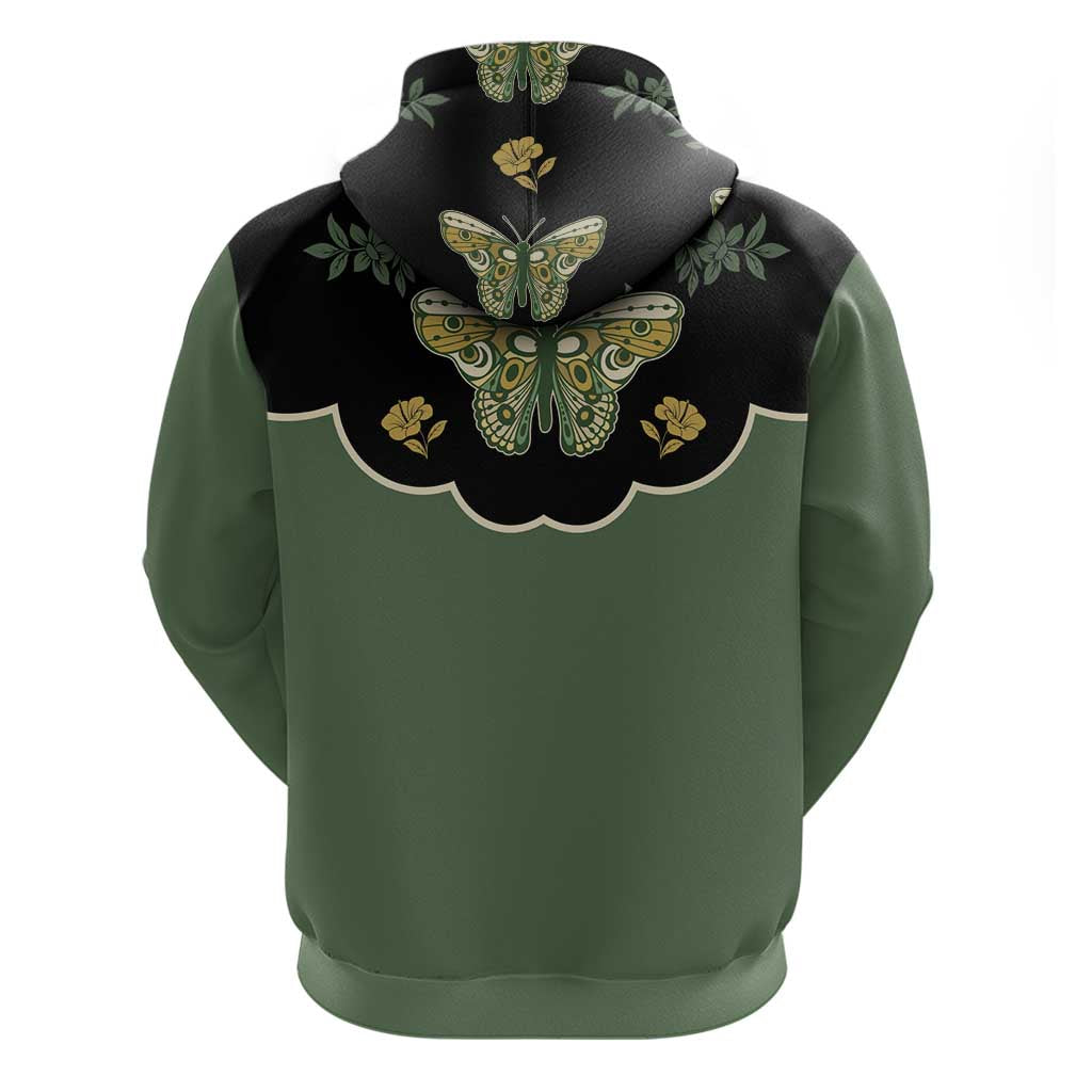 Retro Butterfly Hoodie Western Yoke Style DT05