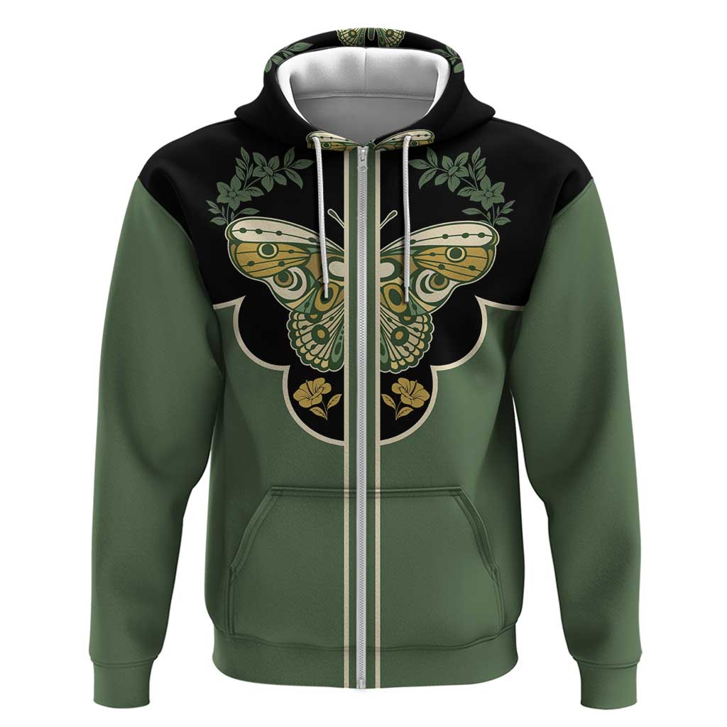 Retro Butterfly Hoodie Western Yoke Style DT05