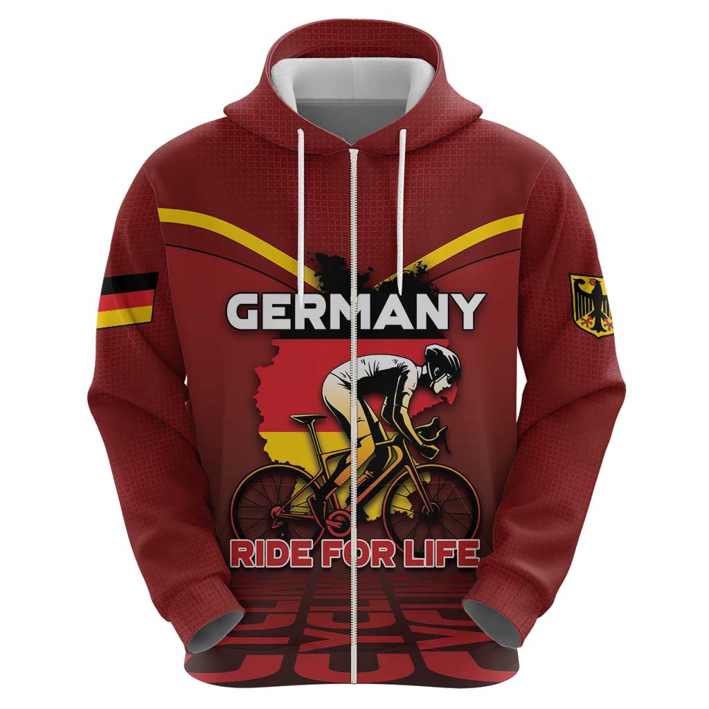 Personalized Germany Cycling Hoodie Ride For Life DT05