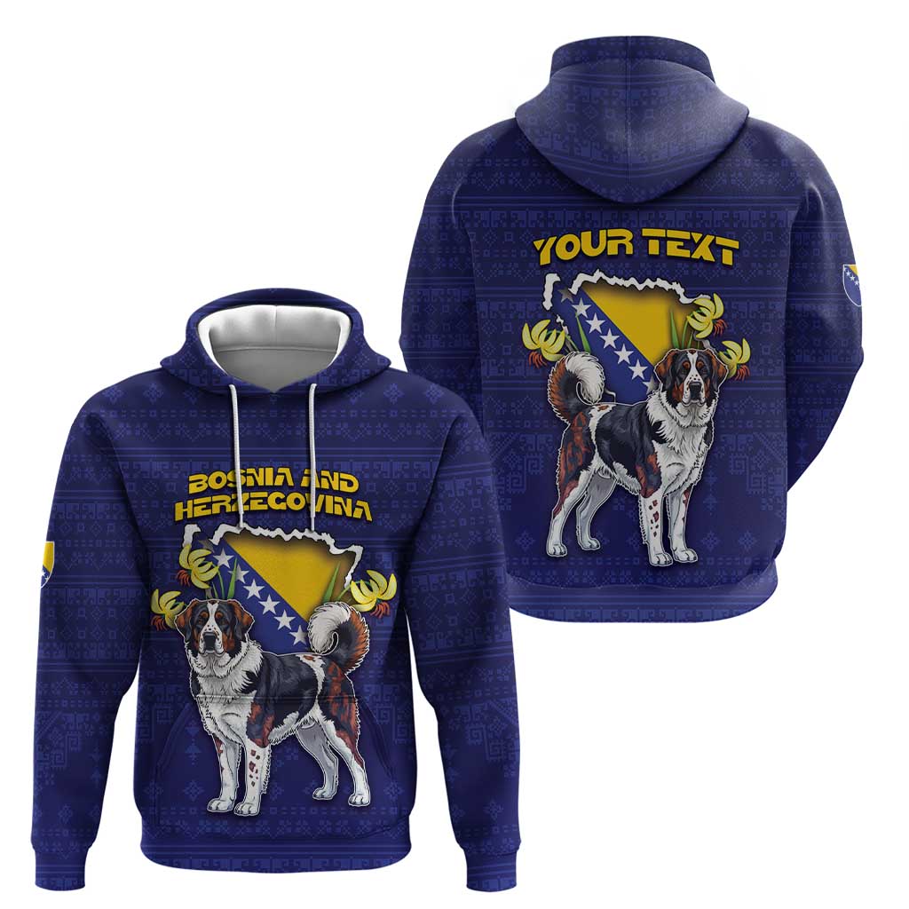 Personalized Bosnia And Herzegovina Hoodie The Tornjak With Lilium Bosniacum DT05