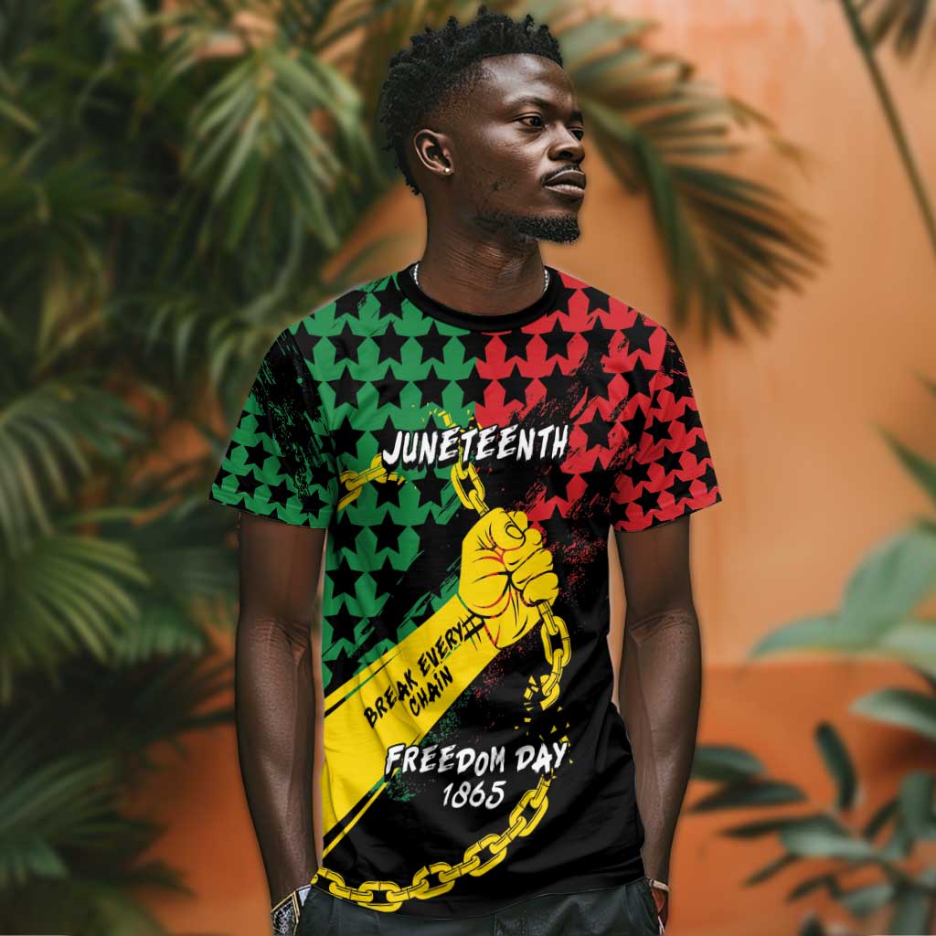 Personalized Juneteenth 1865 T shirt Break Every Chain DT05