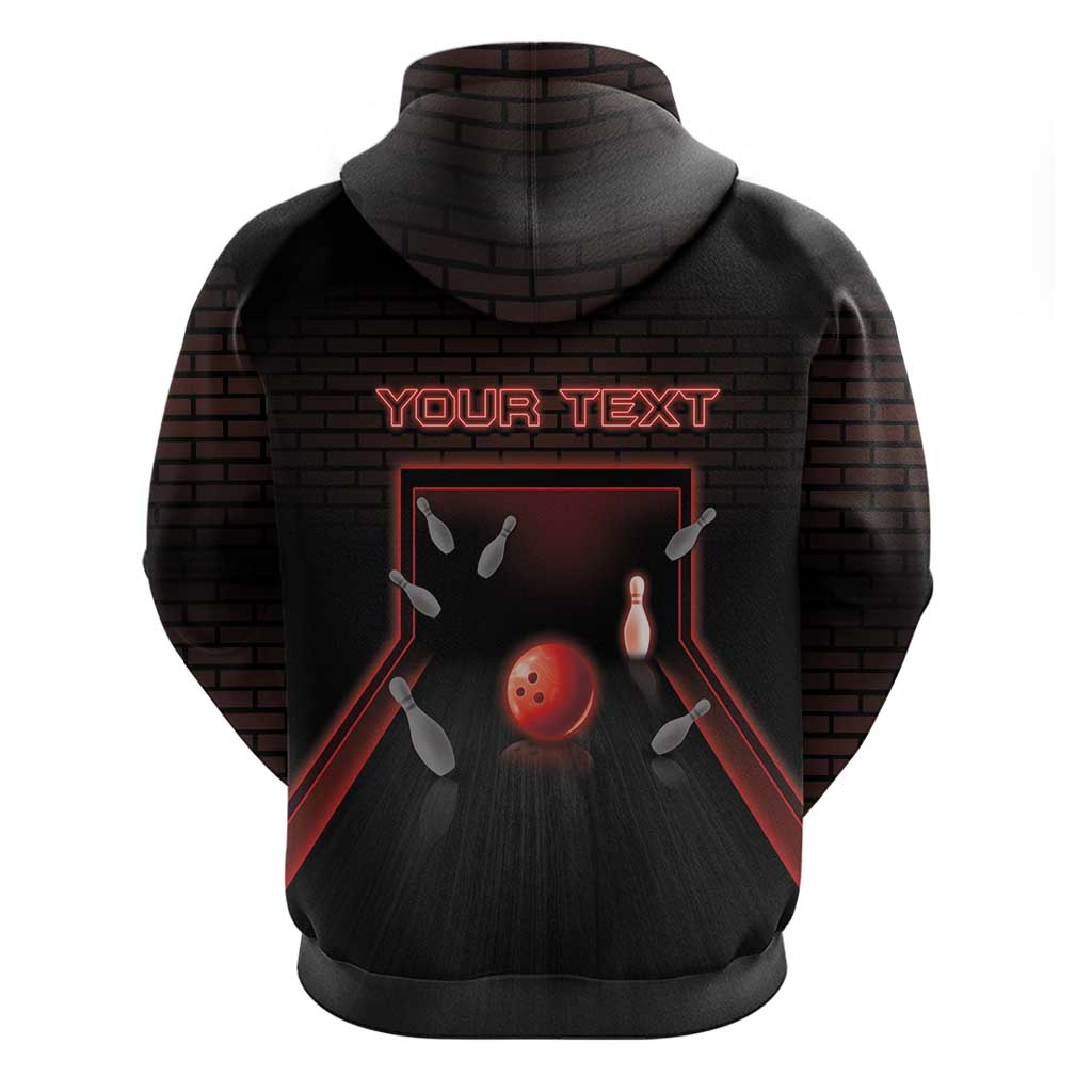 Personalized Bowling Hoodie Ten Pin Neon Style DT05