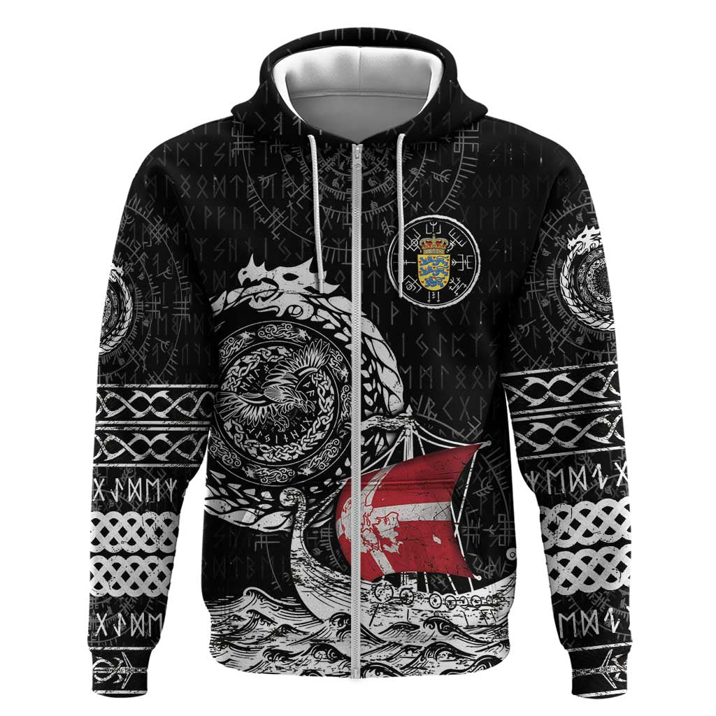 Personalized Viking Denmark Hoodie Danish Viking Ship DT05