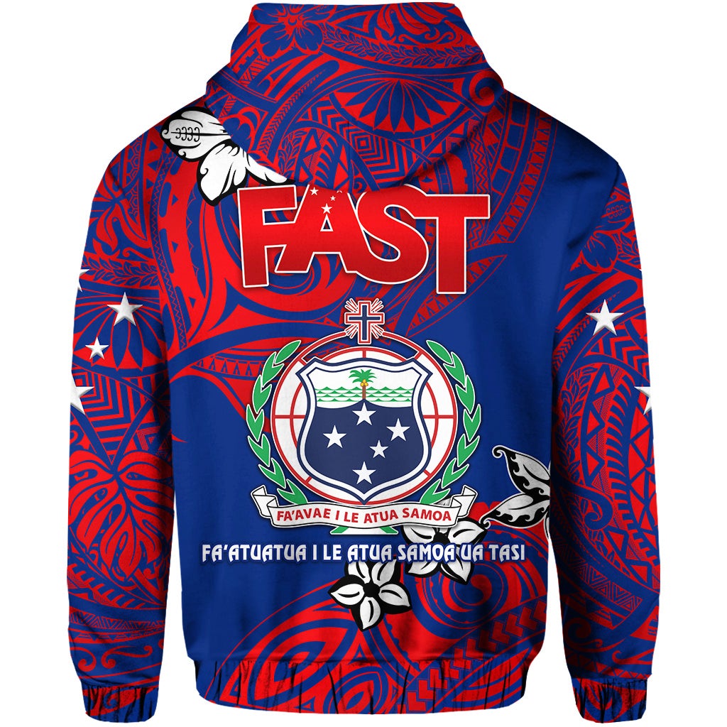 Samoa FAST Party Zip Hoodie Unique Vibes LT8