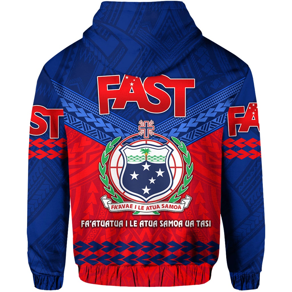 Samoa FAST Party Zip Hoodie Simple Style LT8