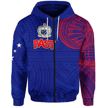 Samoa FAST Party Zip Hoodie Original Style LT8