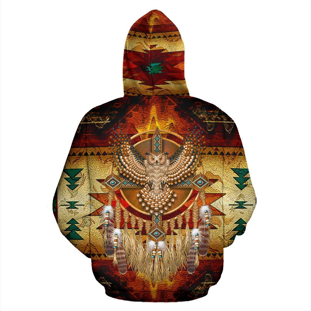 Owl Dreamcatcher Native American Pride All Over Hoodie LT10
