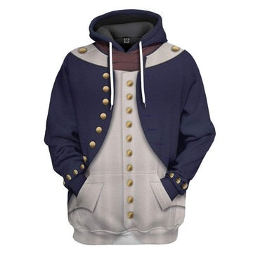 Midshipman 1806 Napoleonic Wars British Navy Hoodie Original Style LT8