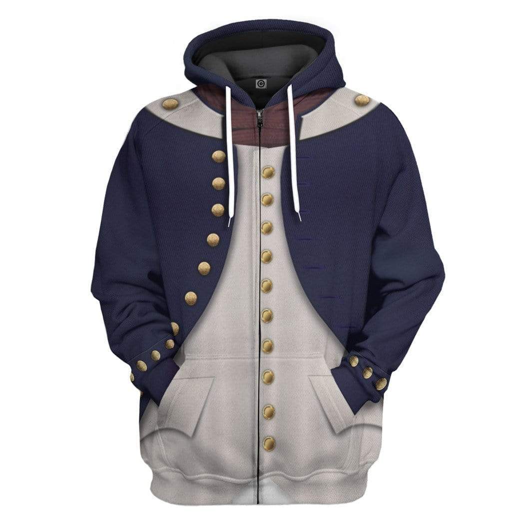 Midshipman 1806 Napoleonic Wars British Navy Hoodie Original Style LT8