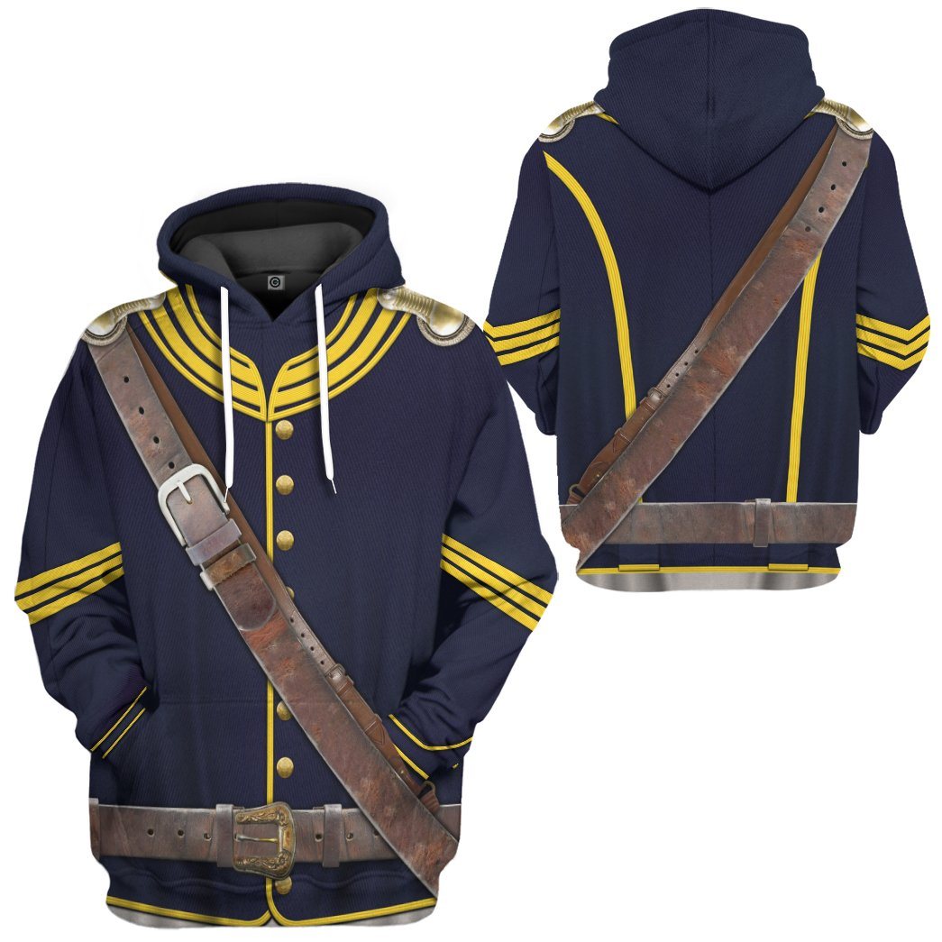 Old US Cavalry Uniform 1880 Hoodie LT8