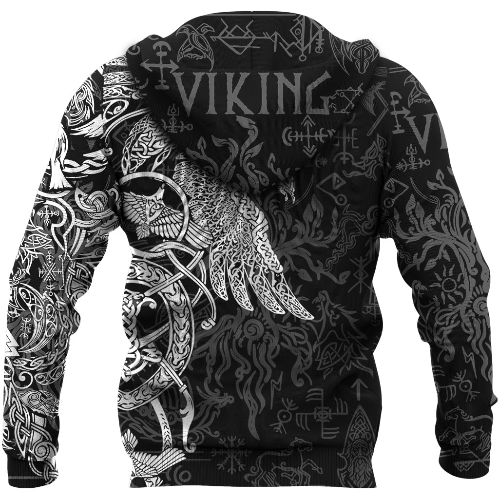 Viking Hoodie Special Raven Tattoo RLT12