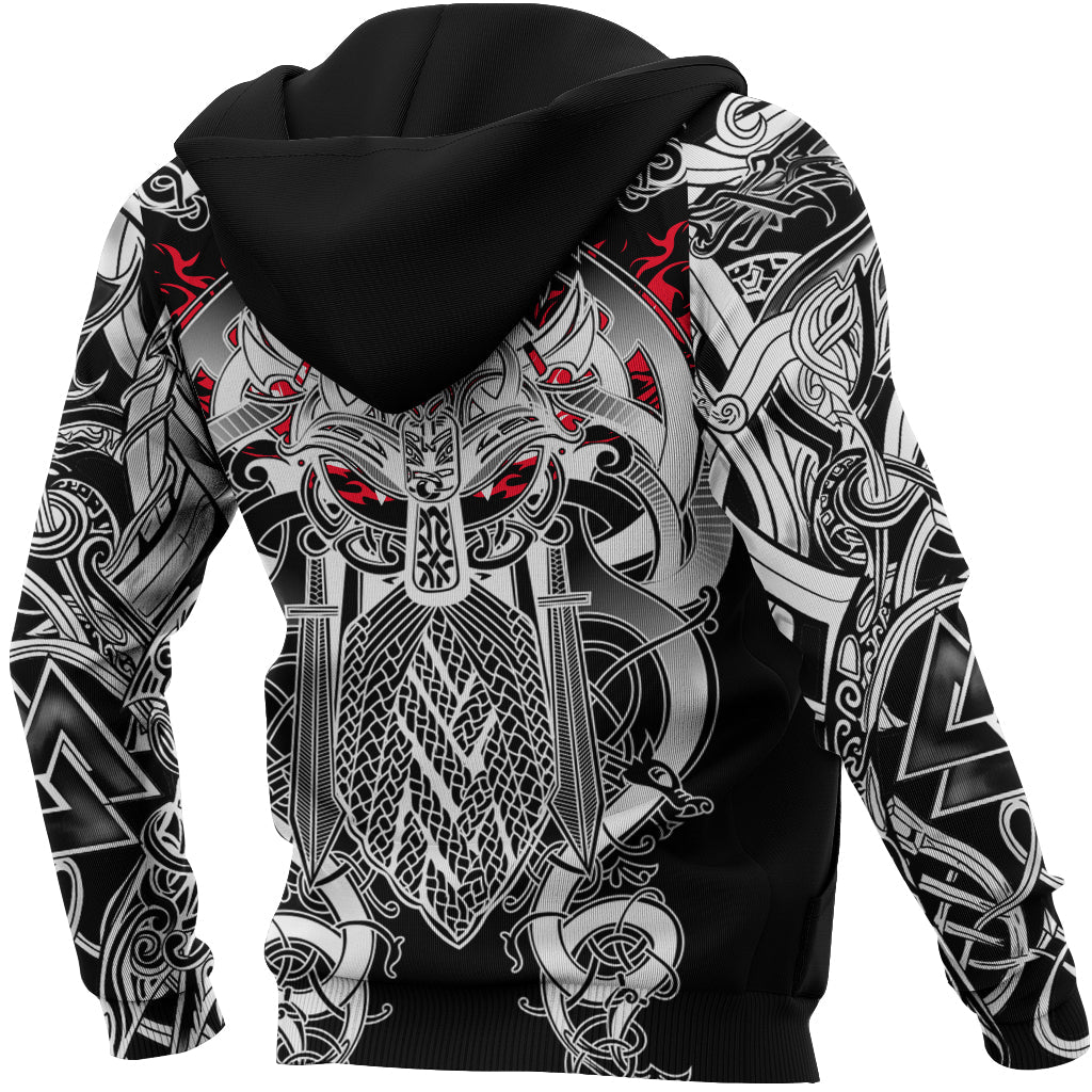 Viking Hoodie Odin Eternal Flame RLT12