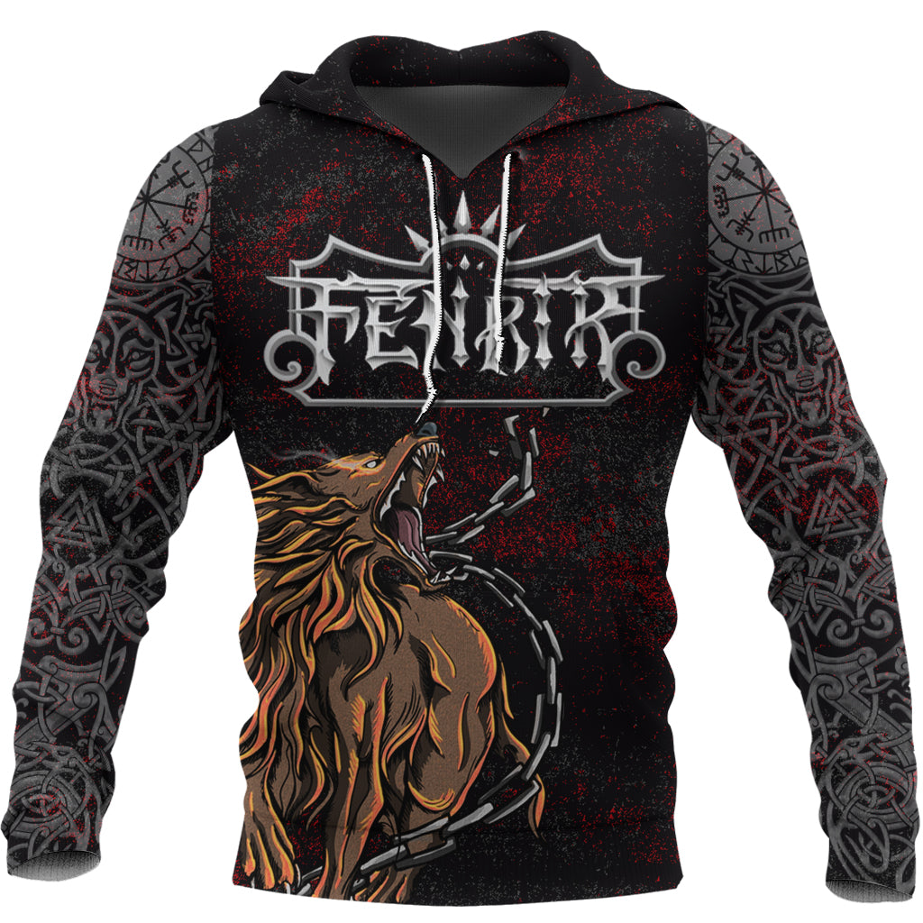 Viking Hoodie Fenrir Art RLT12