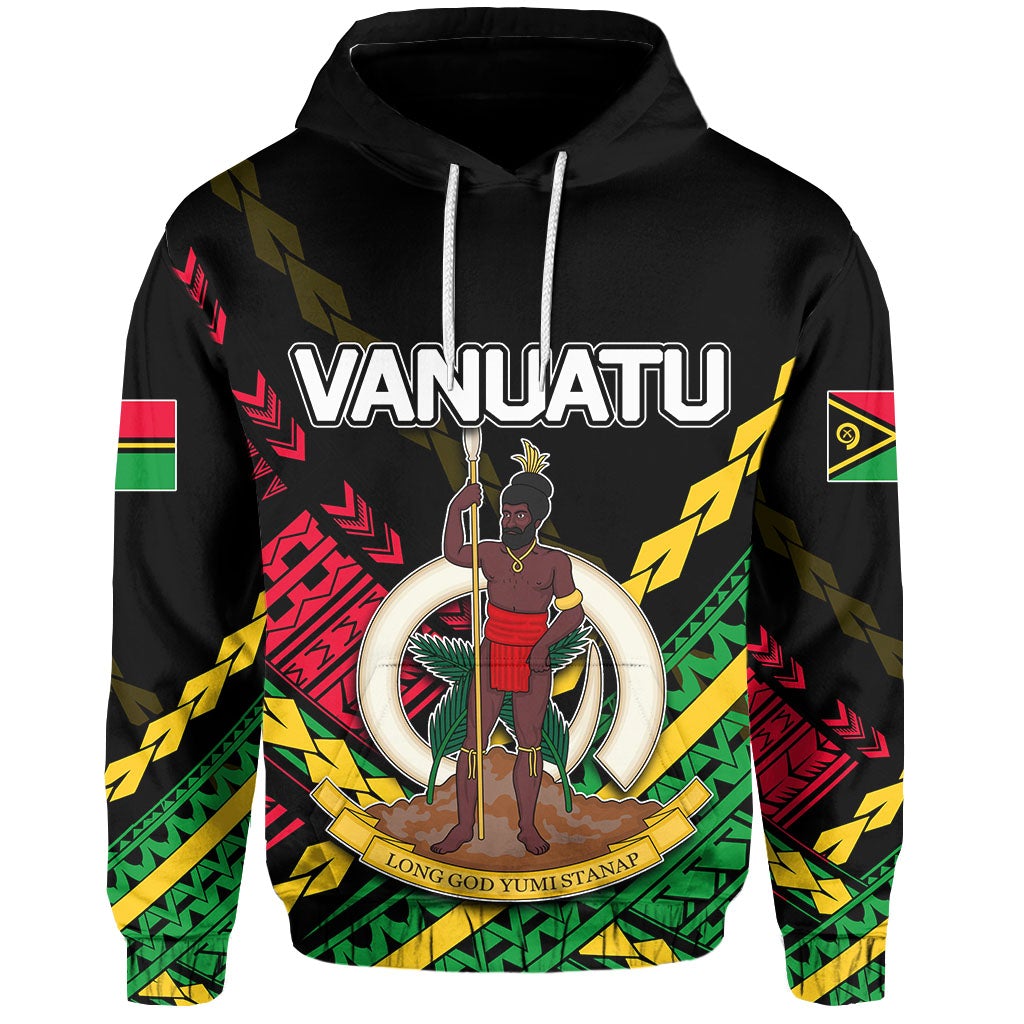 Vanuatu All Over Hoodie Independence Day Polynesian Style No.2 LT6
