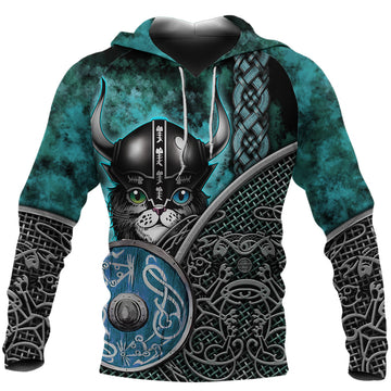 Viking Clothing Viking Cat 3D Hoodie RLT12