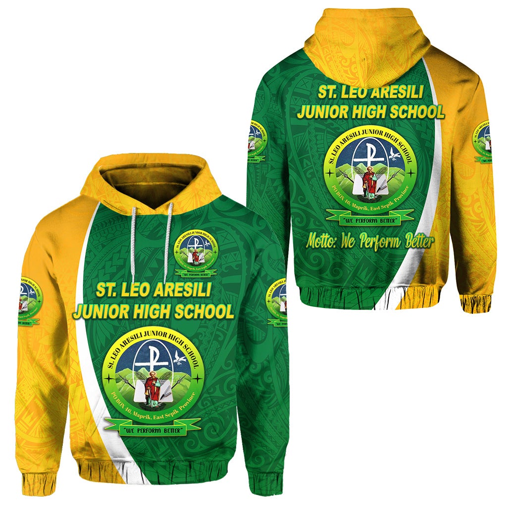 St. Leo Aresili Junior High School Hoodie Simple Style LT8