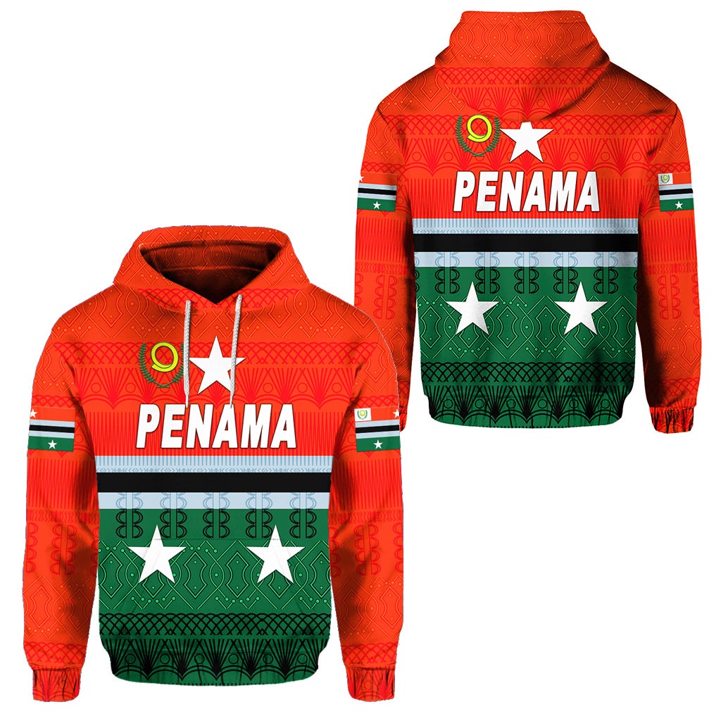 Penama Province Hoodie Vanuatu Pattern Traditional Style LT8