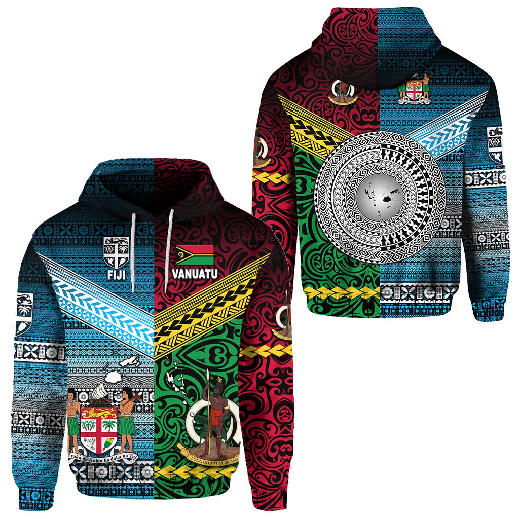 Vanuatu Fiji Hoodie Together Blue LT8