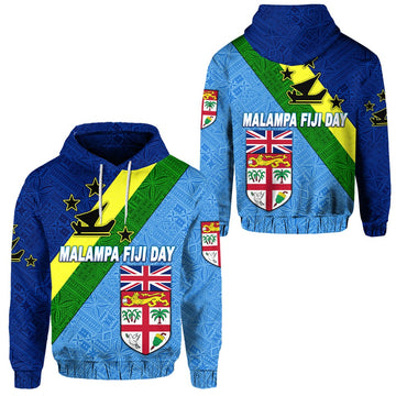 Vanuatu Malampa and Fiji Day Hoodie Simple Style LT8