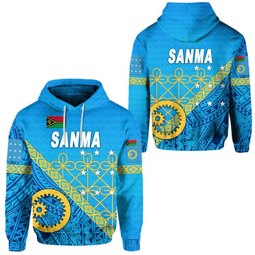 Sanma Province Hoodie Vanuatu Pattern Unique Style LT8