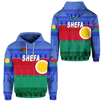 Shefa Province Hoodie Vanuatu Pattern Traditional Style LT8