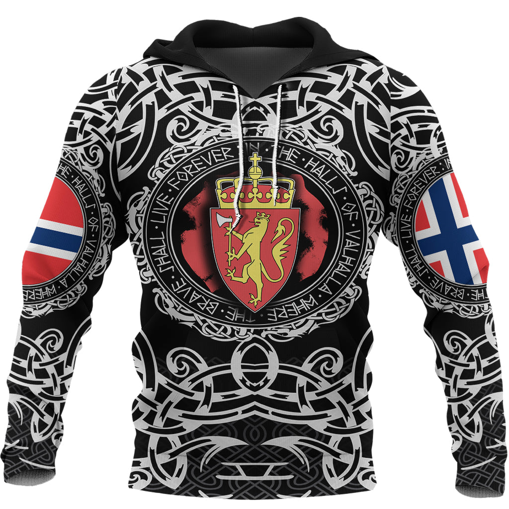 Viking Hoodie Norway Viking Pattern RLT12