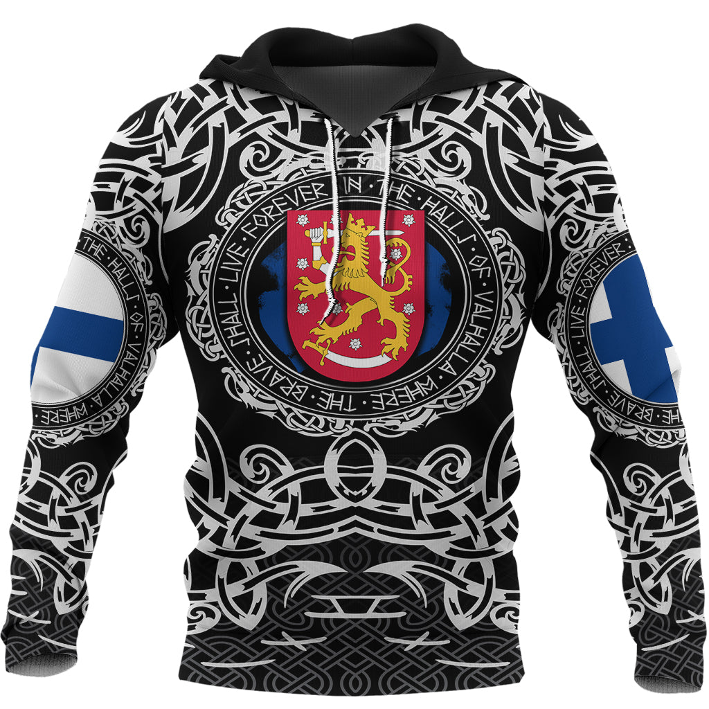 Viking Hoodie Finland Viking Pattern RLT12