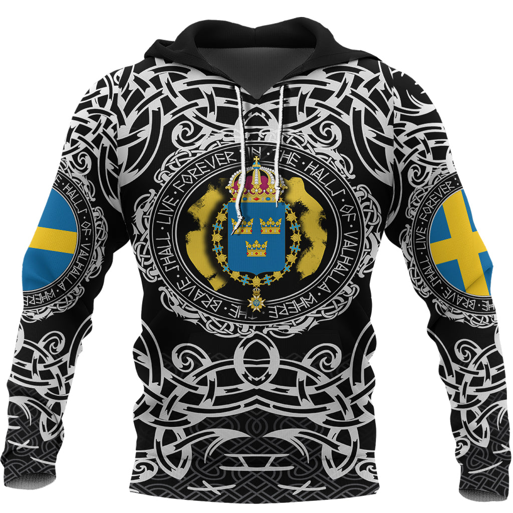 Viking Hoodie Sweden Viking Pattern RLT12