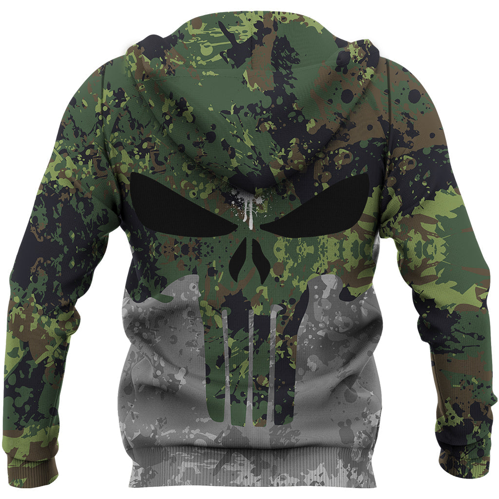 Viking Viking Skull Punisher Style Camo Hoodie RLT12
