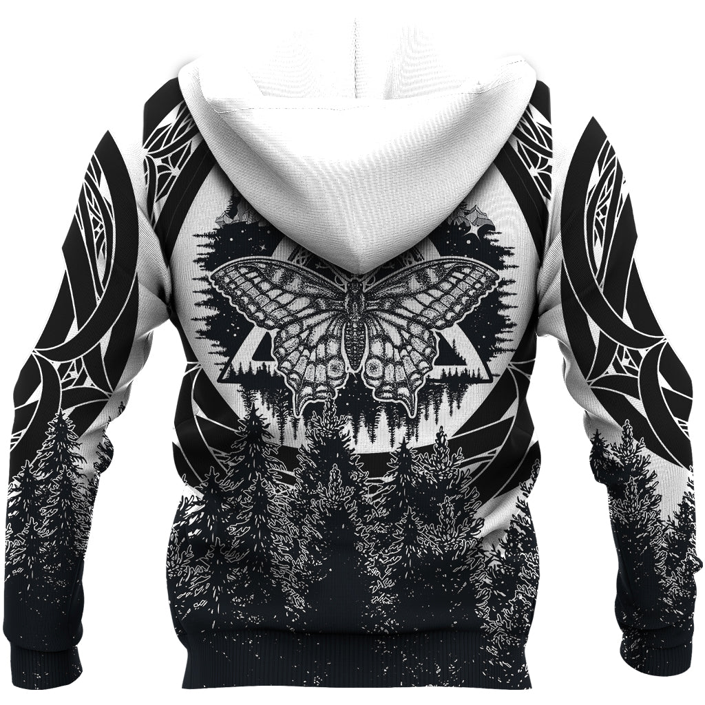 Viking Butterfly Style Celtic Of Pine Forest Hoodie 7 RLT12