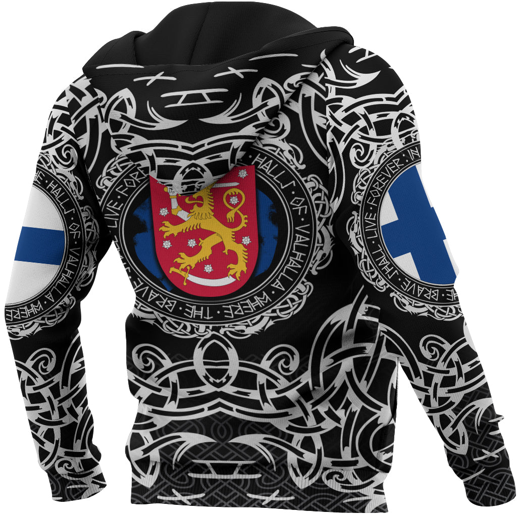 Viking Hoodie Finland Viking Pattern RLT12