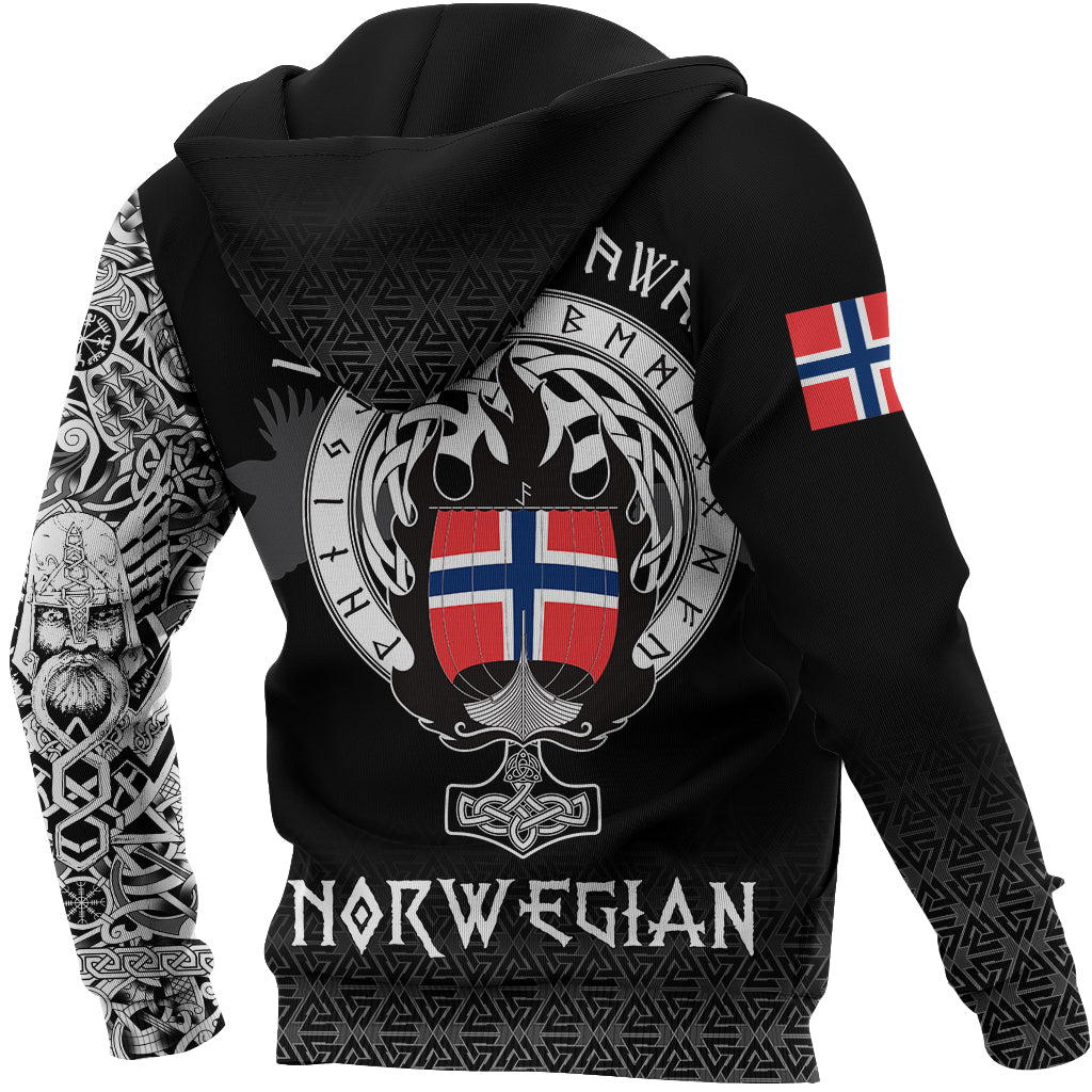 Viking Hoodie Norwegian Drakkar RLT12